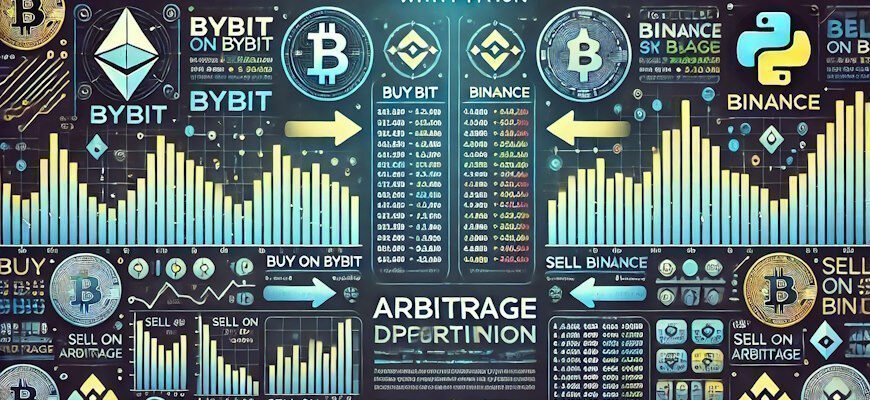Поиск арбитража между Bybit и Binance