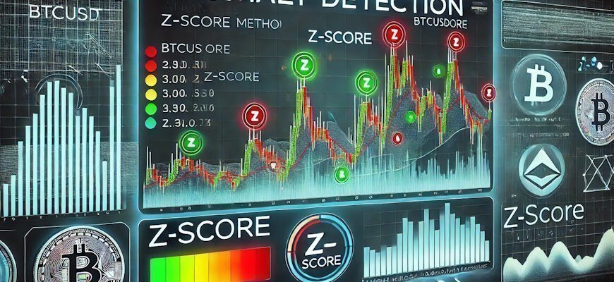 Обнаружение аномалий на крипторынке с помощью Z-Score