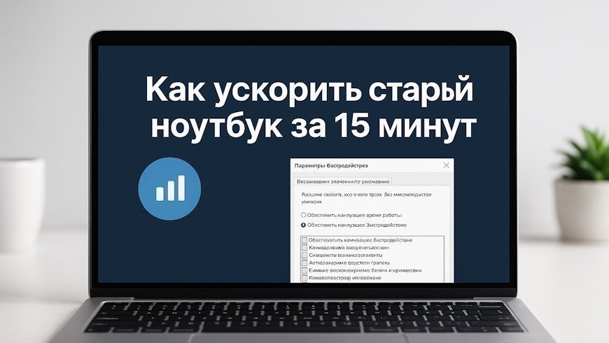 Как ускорить старый ноутбук за 15 минут: пошаговое руководство